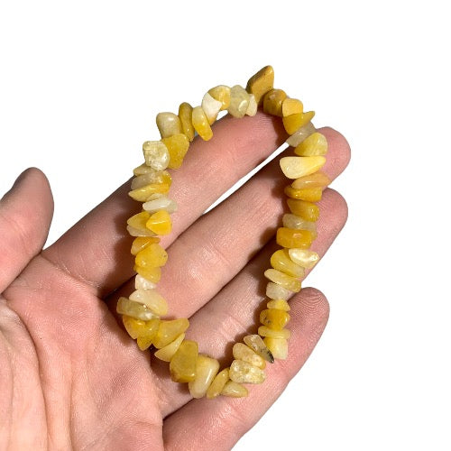 Yellow Aventurine Chip Bracelet - 5PK