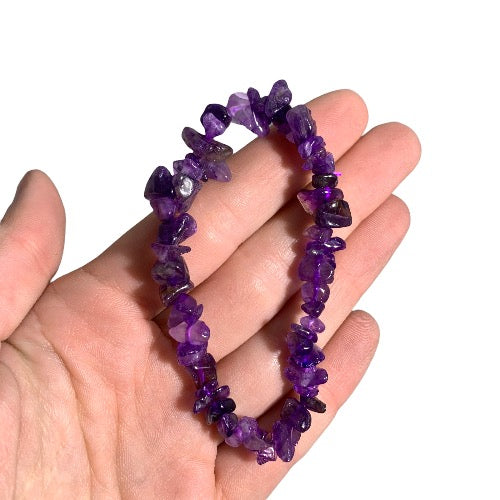 Amethyst Chip Bracelet