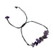 Amethyst Adjustable Chip Bracelet