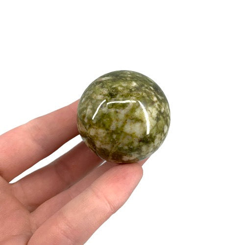 Snowflake Epidote Sphere