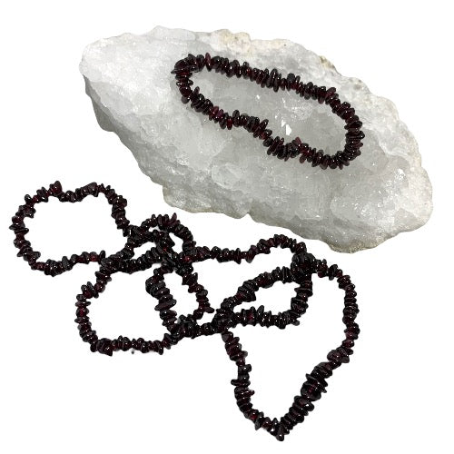Garnet Chip Bracelets
