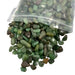 Kindred Crystal Collective — Green Agate Chips 1KG, natural green agate pieces with varied tones, subtle banding and organic mineral texture.