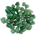 Kindred Crystal Collective — Green Aventurine Chips 1KG, natural rough green aventurine pieces with soft green tones, varied markings and organic mineral texture.