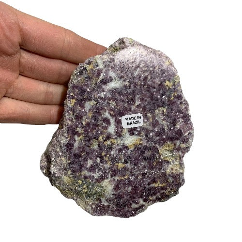 lepidolite polished side rough 3