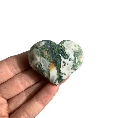 Moss Agate Heart