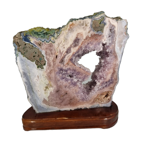 Pink Amethyst Slice 
