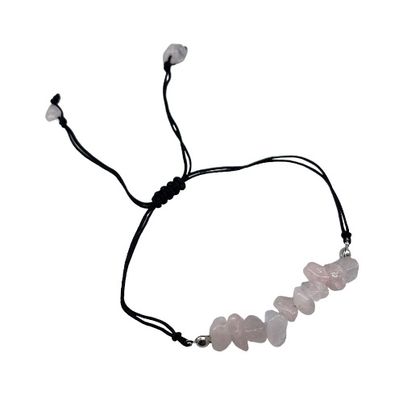 Rose Quartz Adjustable Chip Bracelet