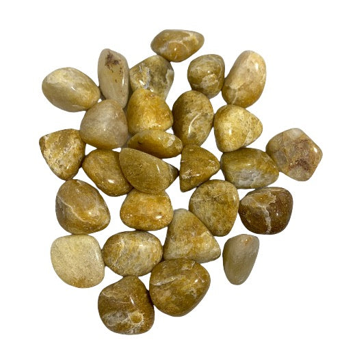 Kindred Crystal Collective — Yellow Aventurine Tumble Stone, golden-yellow polished tumbles 500g